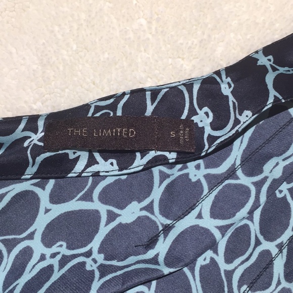 One shoulder navy blouse - Picture 3 of 5